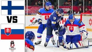 FINLAND VS SLOVAKIA HIGHLIGHTS QUARTERFINALS IIHF WORLD JUNIOR CHAMPIONSHIP 2025