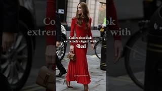 Most elegant red color combos | #fashion #style #colorcombination