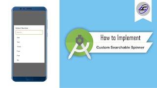 How to Implement Custom Searchable Spinner in Android Studio | SearchableSpinner | Android Coding