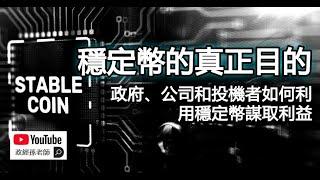 穩定幣背後的利益與陰謀！政府、公司和投機者如何利用穩定幣謀取利益｜政經孫老師 Mr. Sun Official