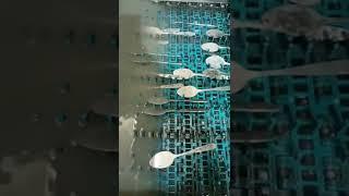 spoon washing conveyor #chrome #industrial #ARSLANTECH
