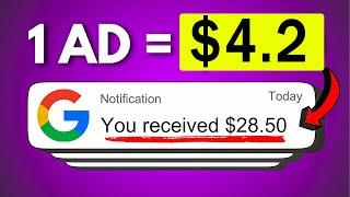 1Ad =$4  WATCH ADS EARN MONEY ONLINE | EARN MONEY FROM HOME | ADS Earning