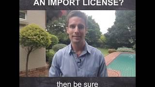 How do I apply for an import license?