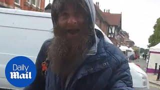 Man confronts professional beggar who later admits he has a house