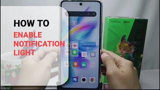 How To Enable Light Notification In Infinix Note 30 NFC/Note 30 Pro