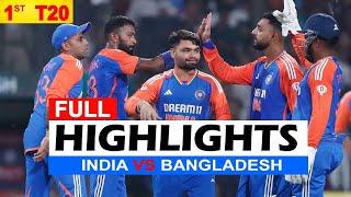 INDIA VS BANGLADESH 1ST T20 MATCH HIGHLIGHTS | IND VS BAN 1ST T20 MATCH HIGHLIGHTS