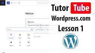 Wordpress.com - Lesson 1 - Sign Up for Wordpress.com