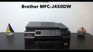 Brother MFC-J450DW Printer Unboxing and Review!!!!