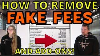 HOW TO REMOVE FAKE FEES & ADD-ONS in 2025 Car Market