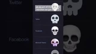 Skype skull emoji aughhh meme emojipedia #meme #memes