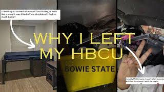 WHY I LEFT MY HBCU ? BOWIE STATE TEA ! Dropping Out ? Financial Aid ? Housing?