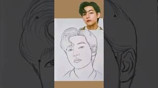 BTS V Kim taehyung drawing #drawing #bts #kimtaehyung