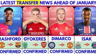 THE LATEST CONFIRMED TRANSFER NEWS AND RUMOURS TRANSFERS 2024| RASHFORD, DIMARCO, ISAK, GYOKERES