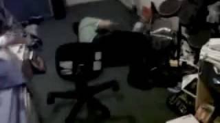 Fat Kid Breaks His Back Falling Off Chair