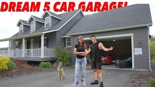 BUILDING MY DREAM 5 CAR GARAGE (NEW HOME REVEAL)