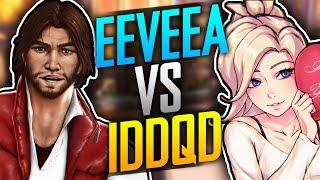  Best Mercy EeveeA ft. XQC VS Best McCree IDDQD (Multi-Perspective)