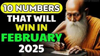 Lucky Numbers: 10 NUMBERS MOST LIKELY TO APPEAR IN FEBRUARY 2025 | Buddhist Teachings