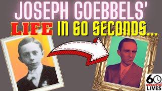 Joseph Goebbels | EVERYTHING YOU NEED TO KNOW IN 60 SECONDS