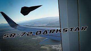 A classified SR-72 Darkstar was spotted flying next to an airliner near NAS Fallon (Nevada) today.