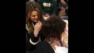 Selena Gomez & Benny Blanco at the Lakers game