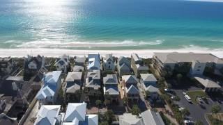 Aerial Views of 30A Water's Edge Casablanca Vacation Rental House with Private Pool