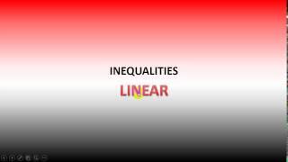 Linear Inequality