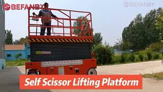 320KG Self Propelled Lifting Platform,Automatic Electric Working Lifting Table