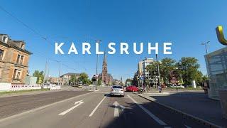 DRIVING DOWNTOWN KARLSRUHE  4K⁶⁰