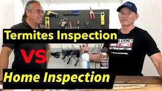 Termites Inspection VS Home Inspection | Subterranean termite inspection | Home Inspection Tips