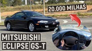 MITSUBISHI ECLIPSE GS-T: exemplar com placa preta e 20 mil milhas