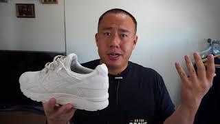 Asics Gel-Lyte V Birch "Off White" Suede With On Feet