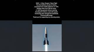 WWII First Ballistic Missile Mobile Launches and Impact Range #WWIIColourised
