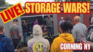 LIVE Storage Wars With Abandoned Storage Units In CORNING NY!  PART 1