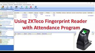 How to use ZKTeco USB Fingerprint Reader (ZK4500) with ZKTime 5.0