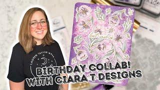 Birthday Card Collab with @CiaraTDesigns [Purple Florals]