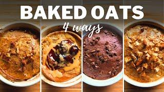 BLENDED BAKED OATS » 4 Flavours for Easy & Healthy Breakfast | Recipes for Air Fryer or Oven