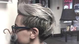 Undercut on Platinum Blonde