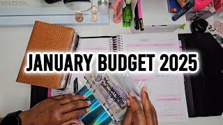 BUDGET WITH ME: JANUARY 2025 MONTHLY BUDGET | Single Low Income Mom