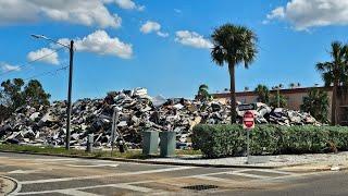 WHERE IS HELP? Major destruction following Hurricane Helene and Milton.