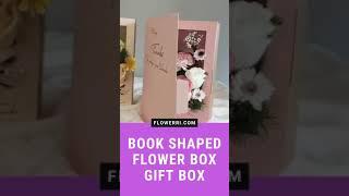 Book Shaped Flower Box Gift Box