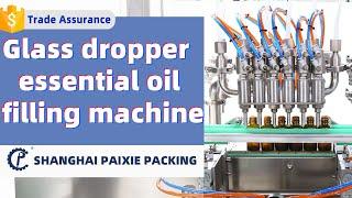 Dropper essential oil vial bottle peristaltic pump filling machine capping and labeling machine