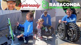 Rabaconda | So Easy Even a Kid Can Do It | Cross Spoked Wheels Tire Aprilia Tuareg 660 Installation