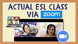 [SAMPLE CLASS] ESL Class through ZOOM | Teaching Taiwanese Students - Intermediate Level