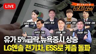 [10월29일 #장시작전] 유가5% 급락에 뉴욕증시 상승 / 웨이모, 56억달러 유치 로보택시 추진 확대 / LG엔솔, 전기차,ESS로 케즘 넘을까?