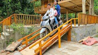 How to Make and Finish Wooden Stairs - Daily Work on the Farm | Hà Tòn Chài