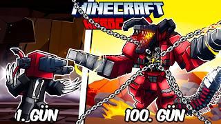 Hardcore Minecraft'ta ŞEYTAN DRILLMAN Olarak 100 Gün Geçirmemin Hikayesi...