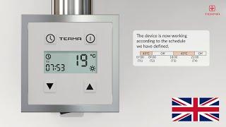 Terma KTX 3 Electric Heating Element – Programming the 24-hour Timer