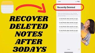 How To Recover Deleted Notes After 30days | Simple tutorial