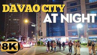 Night Walk In Davao City Philippines 8K City Sounds