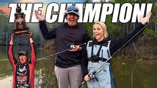 I Went Fishing With THE BASSMASTER CLASSIC CHAMPION! - Hilary Martin & Justin Hamner